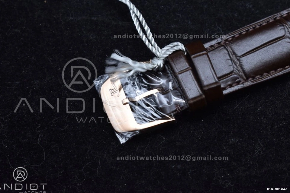 1:1 FreshLook Brown RG SA925 Super 908 Strap Thin Ultra on Edition APSF Clone Moon White Leather Best Dial Master 0131